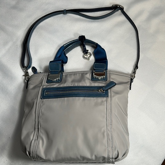Brighton nylon crossbody purse with handles - Picture 1 of 13